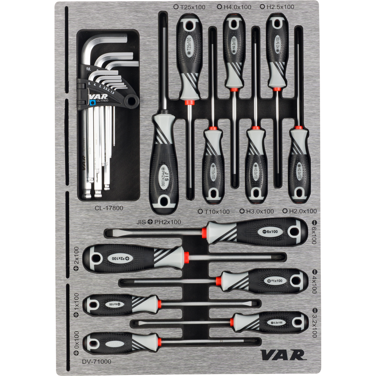 VAR | Tool tray for screwdrivers and hex wrenches - TOOLS INCLUDED