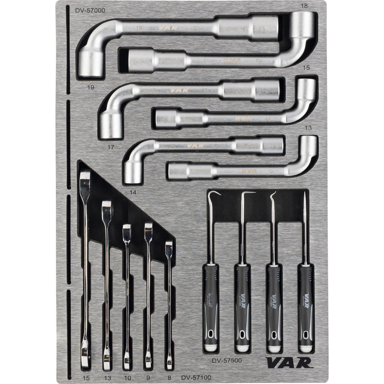 VAR | Tool tray for socket wrenches, combination wrenches and hooks - TOOLS