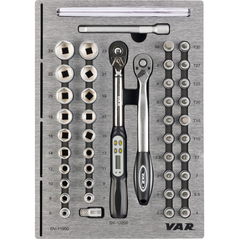 VAR | Tool tray for ratchet wrench set and torque wrench
