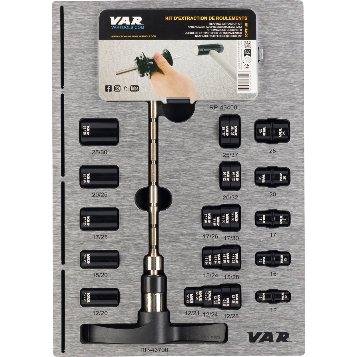 VAR | Tool tray for hub bearings - TOOLS INCLUDED