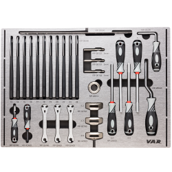 VAR | Tool tray for wheel lacing and cone wrenches - TOOLS INCLUDED