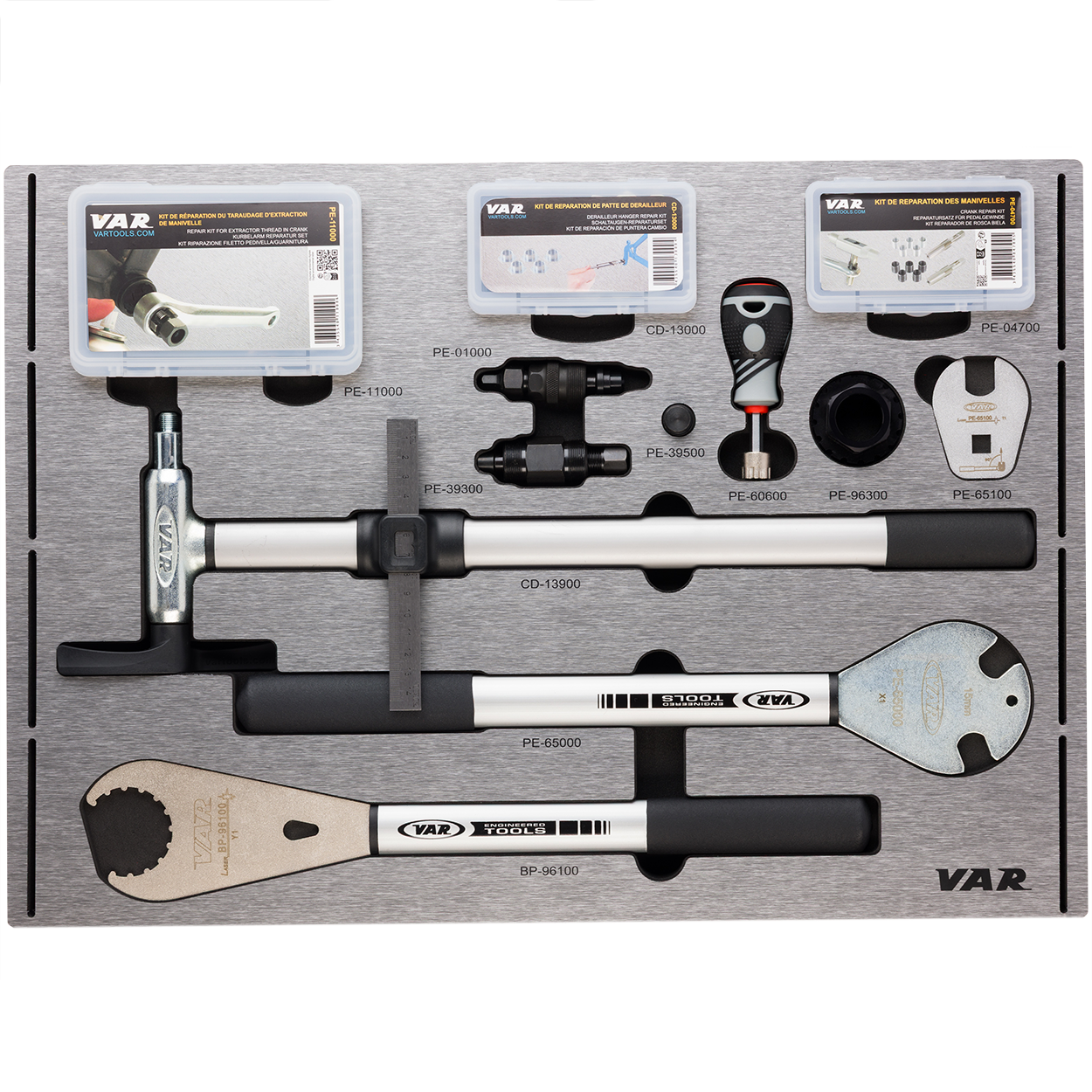 Tool tray for CD-13900, cranskets and pedals - TOOLS INCLUDED