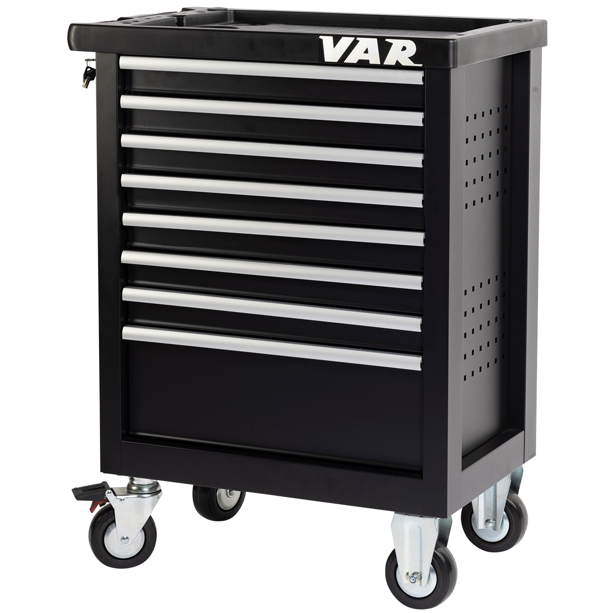 VAR | Professional Workshop Tool Trolley – 8 Drawers with Bicycle Tools