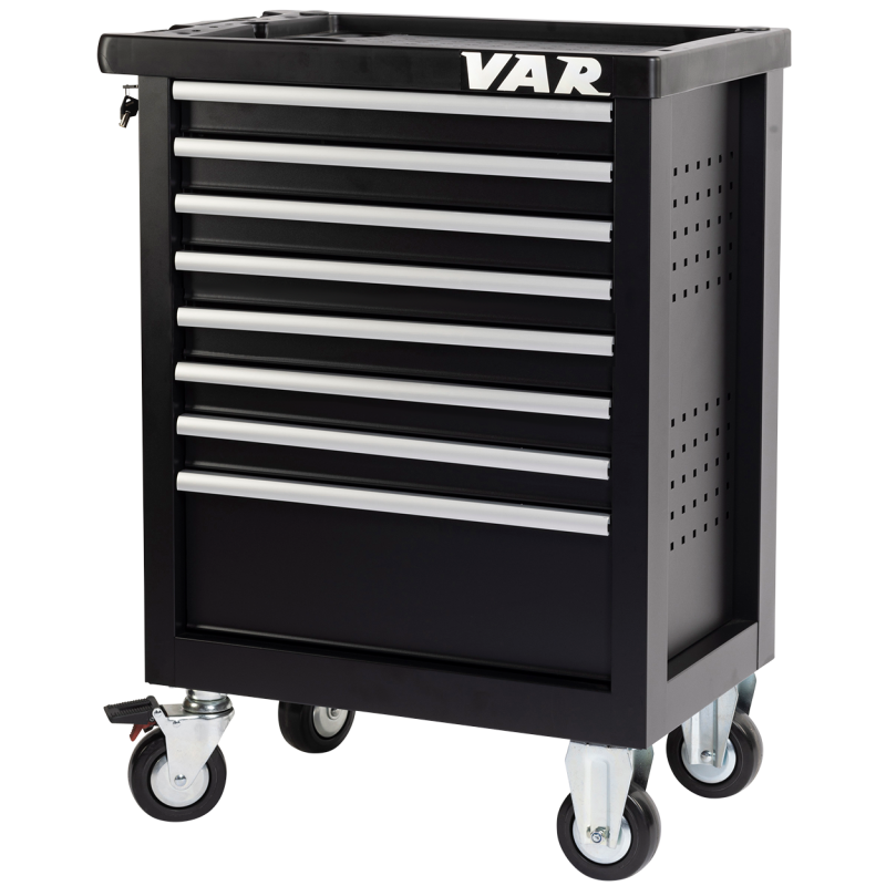 VAR | Professional Workshop Tool Trolley – 8 Drawers with Common Tools