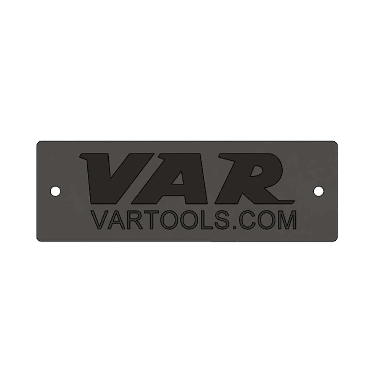 VAR | Aluminum Plate VAR 120x40mm– VAR Logo Laser Engraved
