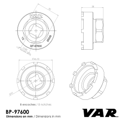 VAR | Outil pour écrou de boitier Bosch Performance Line