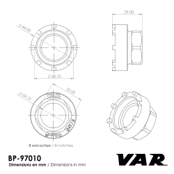 VAR | BB tool for Bafang M820 M510 M560 mid-motors