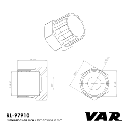 VAR | Démonte cassette p/Shimano Hyperglide p/ RL-40000-979