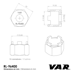 VAR | 4 notch freewheel remover for Suntour