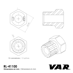 VAR | Démonte roue-libre à cannelures Shimano Tiger Falcon