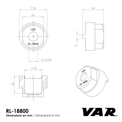 VAR | Démonte roue-libre 2 ergots Cyclo, Régina 4/5/6 vitesses axe plein