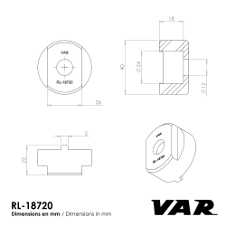 VAR | 2 notch freewheel remover for 1/2/3 speed freewheels & Vélosolex