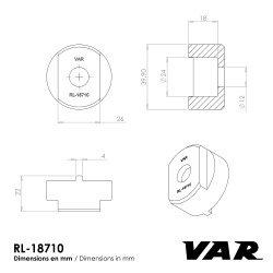 VAR | Démonte roue-libre 2 ergots roue libre mono vitesse