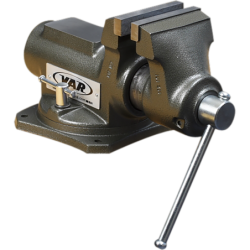 VAR | Professional bench vise w/ swivelling base - 125mm