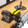 VAR | Professional bench vise w/ swivelling base - 100mm