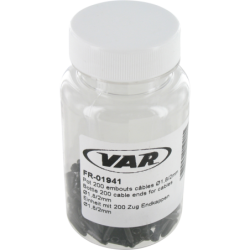 VAR | Bottle 200 cable ends for cables - black