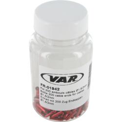VAR | Flacon 200 embouts câbles aluminium - rouge