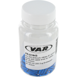 VAR | Bottle 200 cable ends for cables - blue