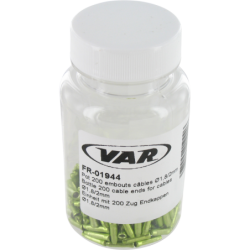 VAR | Flacon 200 embouts câbles aluminium - vert