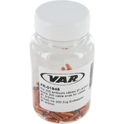VAR | Flacon 200 embouts câbles aluminium - orange
