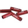 VAR | Flacon 100 embouts gaine Ø 4 mm aluminium - rouge
