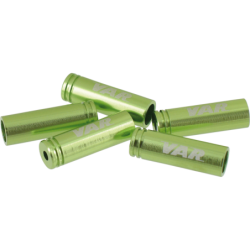 VAR | Bottle 100 cable housing ferrules 4 mm - green