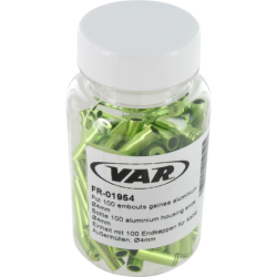 VAR | Bottle 100 cable housing ferrules 4 mm - green