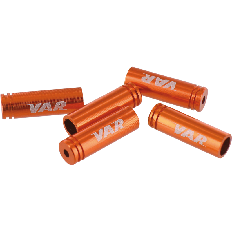 VAR | Bottle 100 cable housing ferrules 4 mm - orange