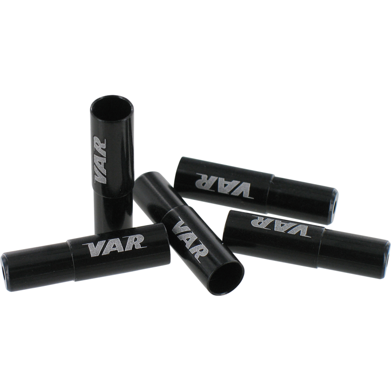 VAR | Flacon 100 embouts gaine Ø 5 mm aluminium - noir