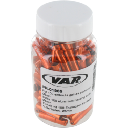 VAR | Bottle 100 cable housing ferrules 5 mm - orange