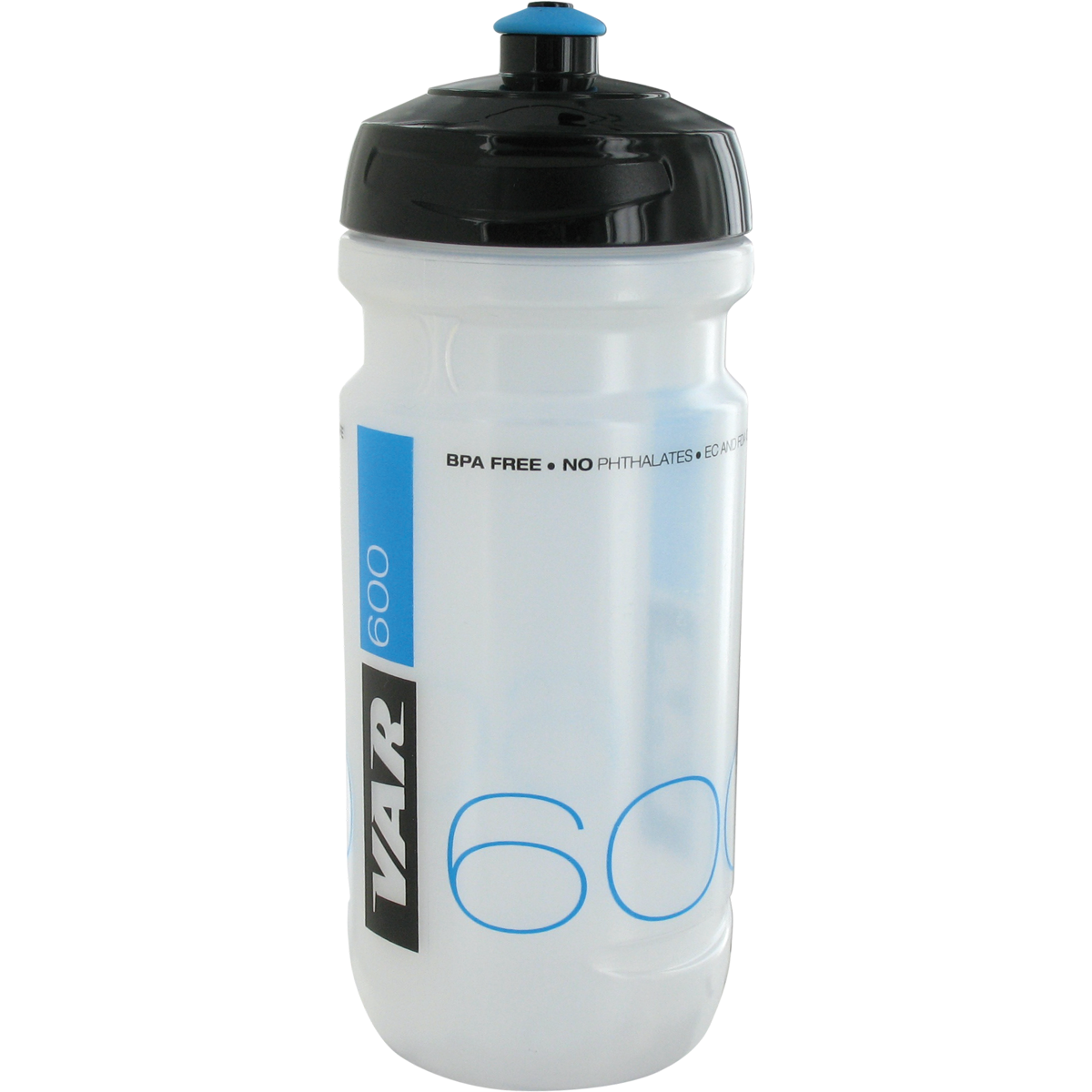 VAR | Bidon 600 ml - translucide, impression noire et bleue