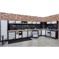 VAR | Armoire haute 1 porte DESTOCKAGE EDITION GRISE