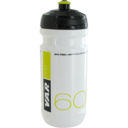 VAR | 600ml white water bottle - black & green