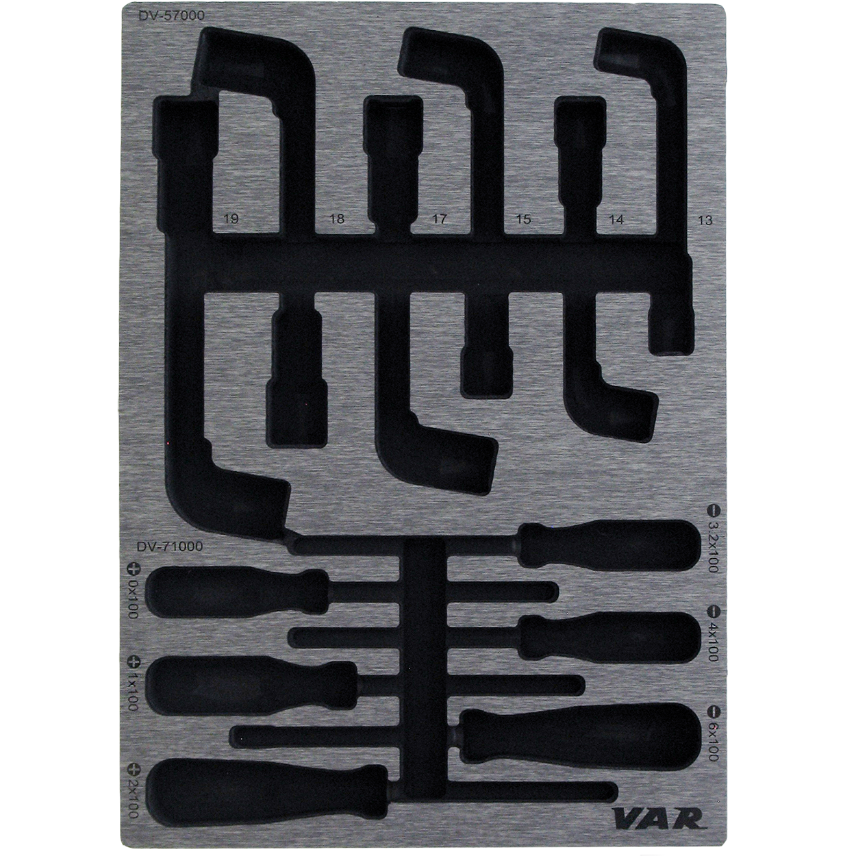 VAR | Mousse outil pour tournevis et clés à pipe