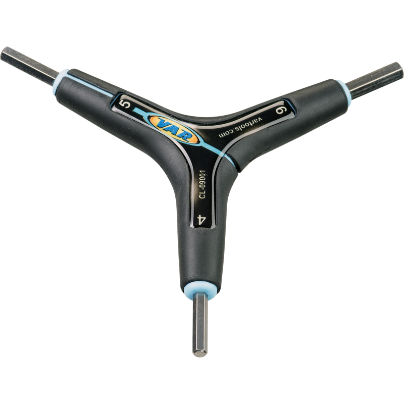 VAR | Clé hexagonale triple 4/5/6 mm - sur carte
