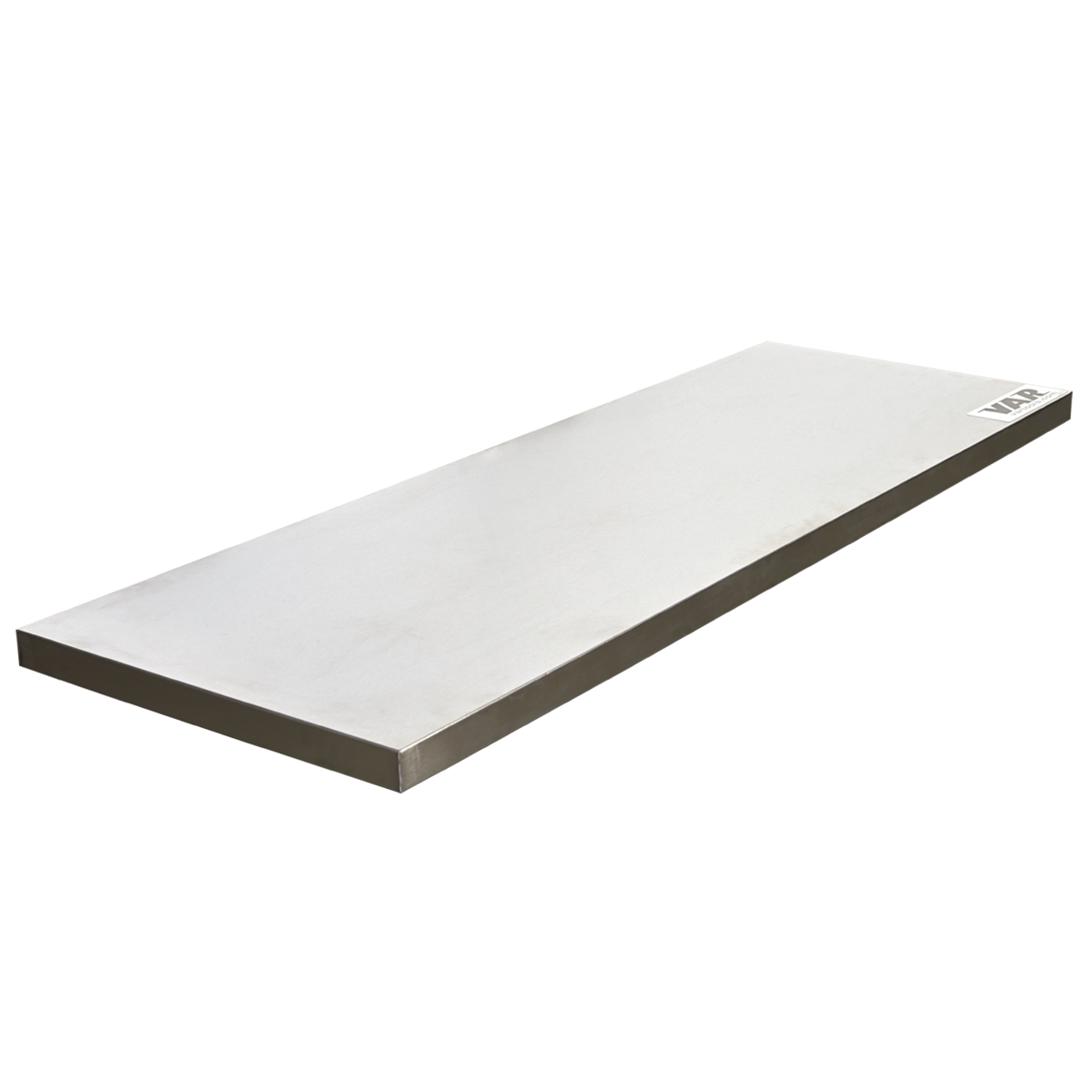 VAR | Stainless steel bench top for 2 units - length 136cm