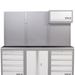 VAR | Plateau inox pour 3 éléments - longueur 204 cm