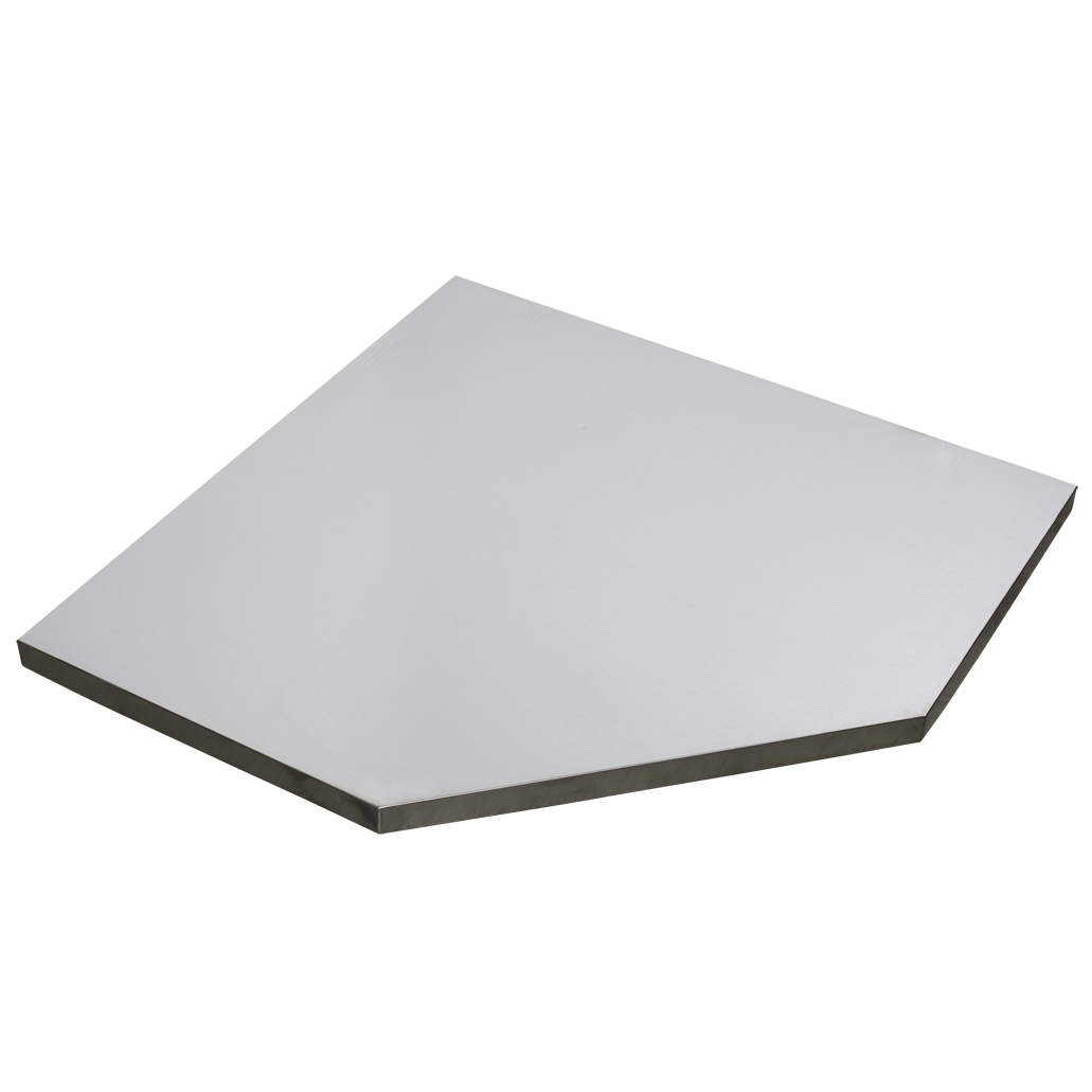 VAR | Stainless steel board for corner bench top
