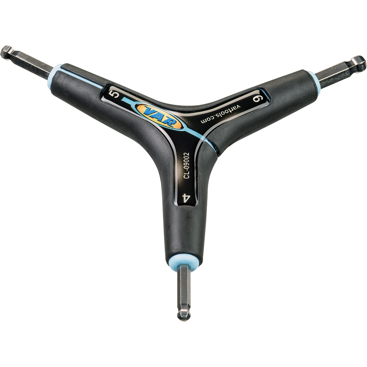 VAR | 4/5/6mm "Y" hex wrench set with ball-ends - carded