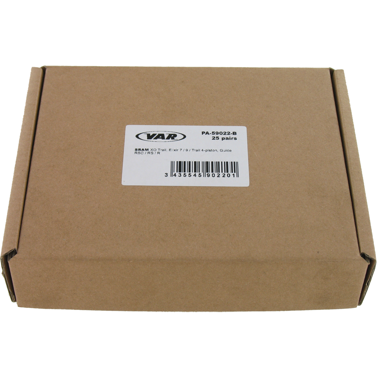 VAR | Box of 25 pairs -Organic pads : Avid DB1, DB3