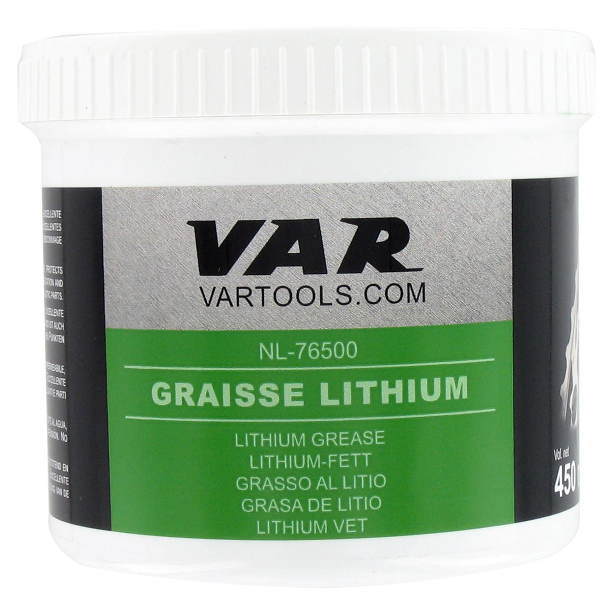 Graisse au lithium verte pour roulements - pot 450 ml
